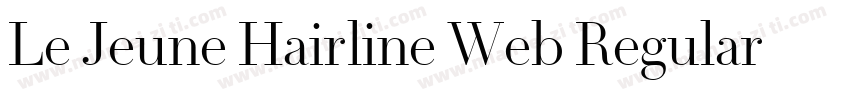 Le Jeune Hairline Web Regular Itali字体转换